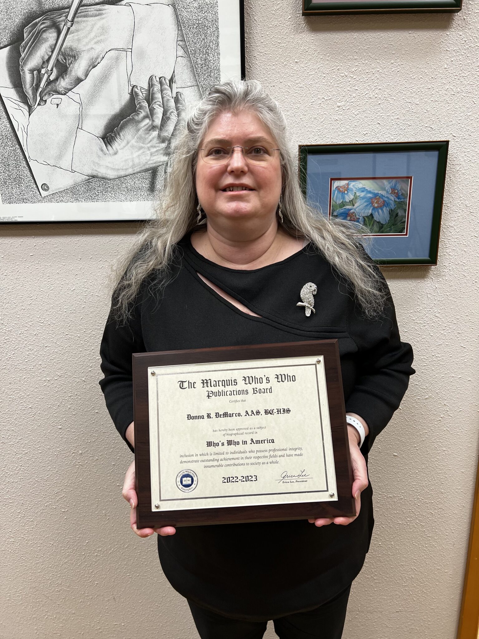 Donna Demarco Computer Who's Who Press Release - Accurate Hearing Systems